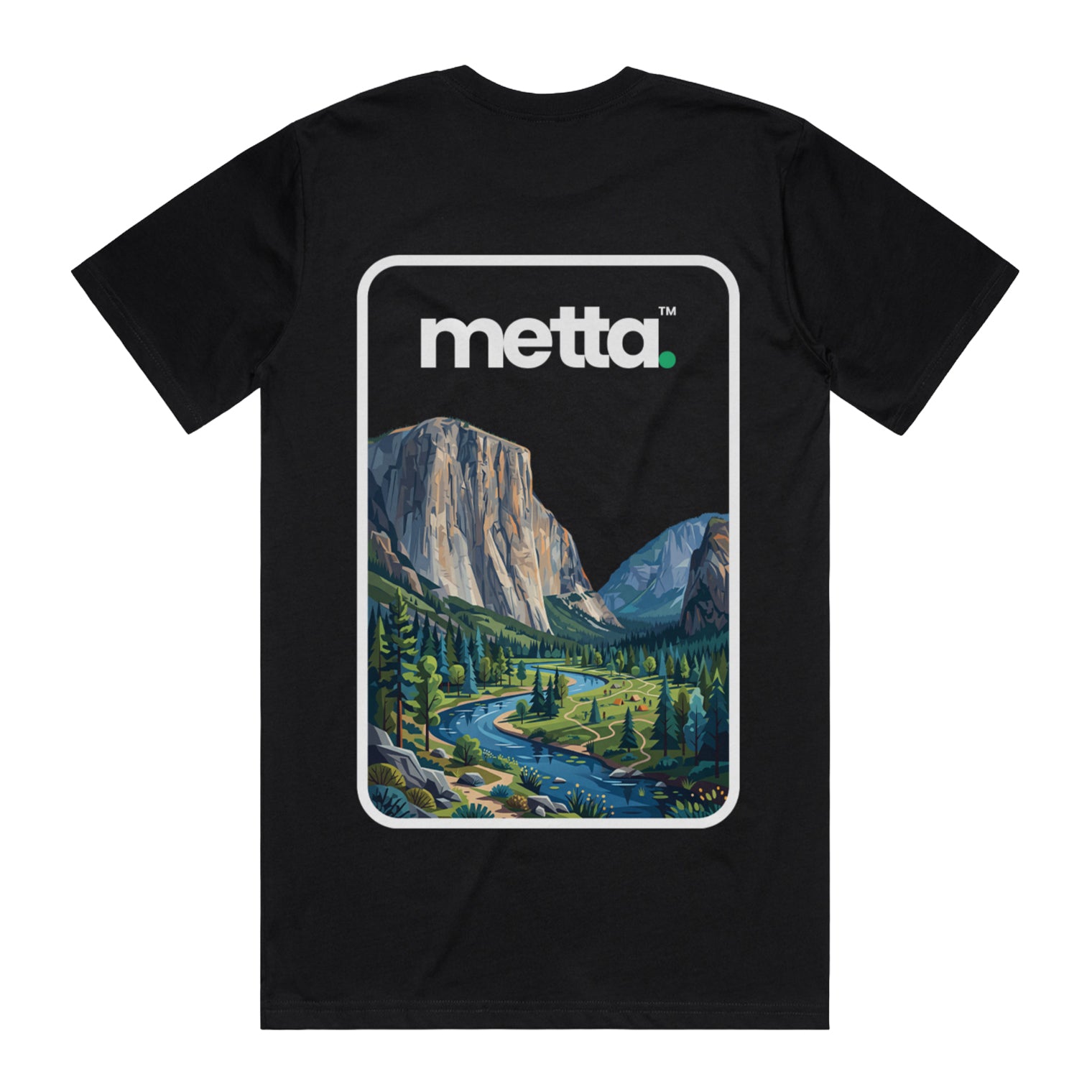 "El Capitan" Regular Fit Short Sleeve T-Shirt (Black)
