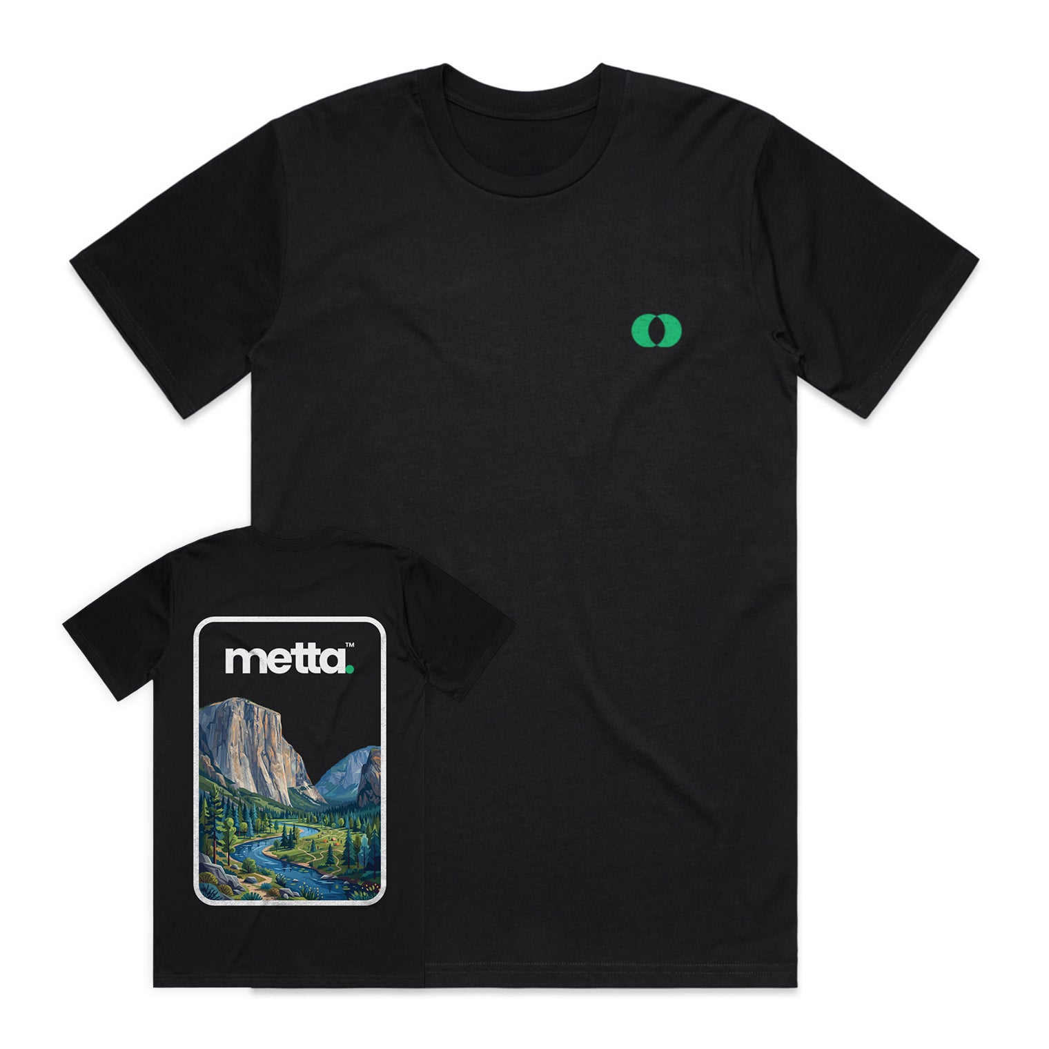 "El Capitan" Regular Fit Short Sleeve T-Shirt (Black)