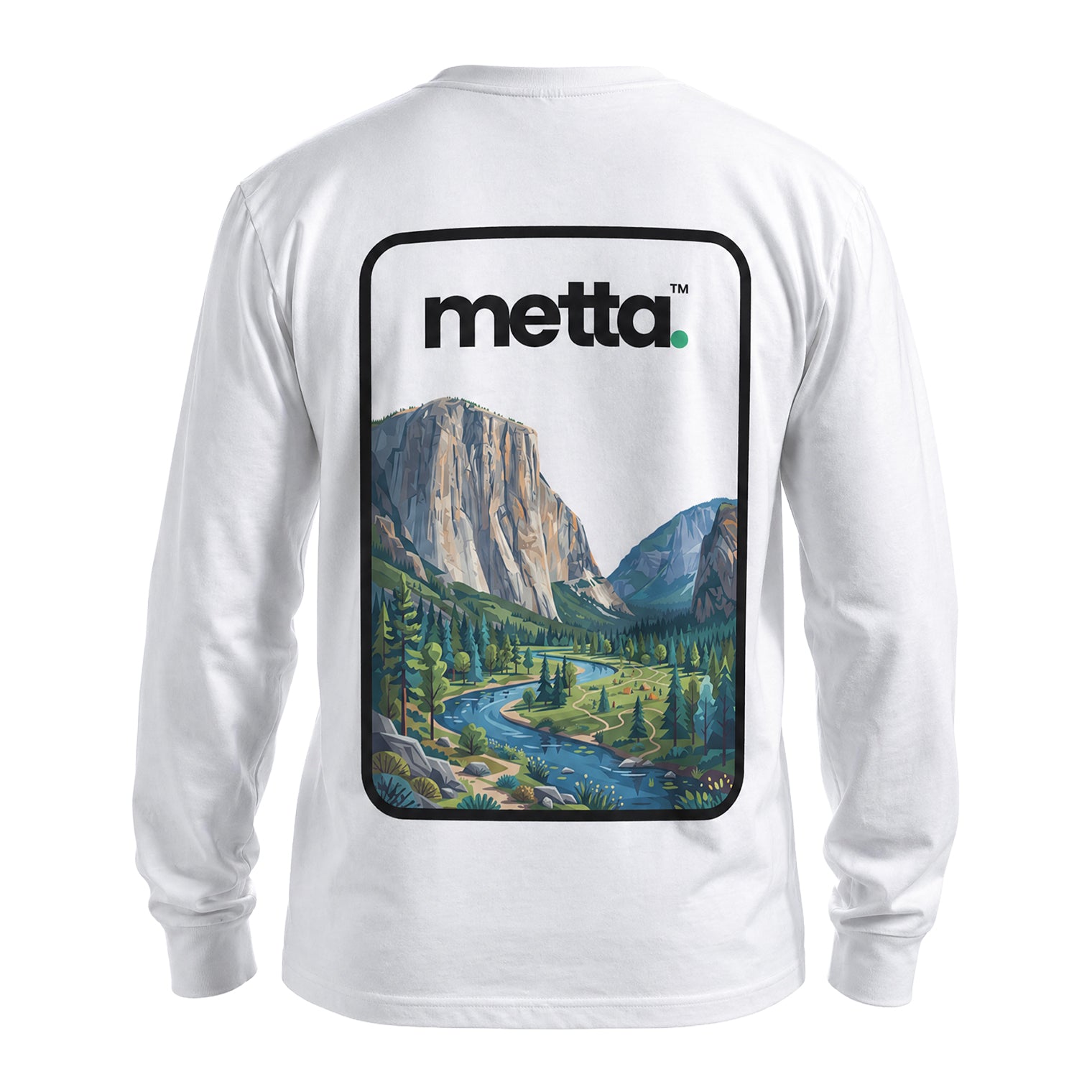 "El Capitan" Regular Fit Long Sleeve T-Shirt (White)