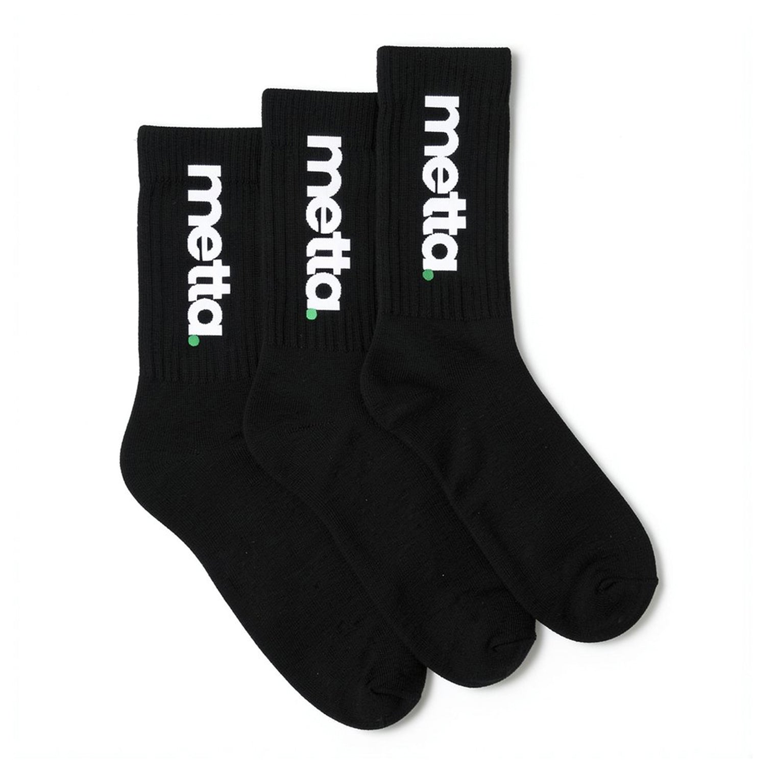 Original Collection: Classic Sports Socks 3-Pack (Black)