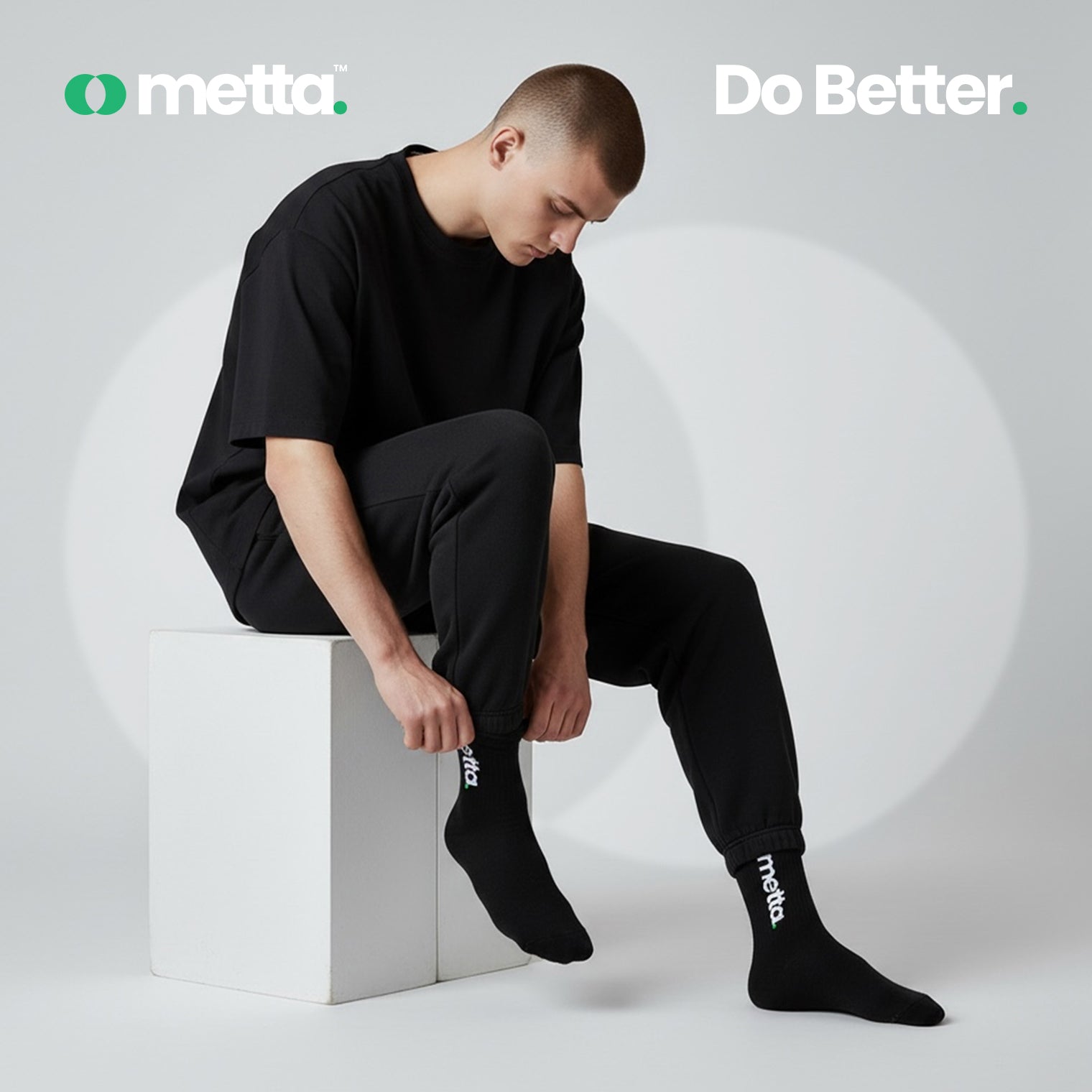 Original Collection: Classic Sports Socks 3-Pack (Black)