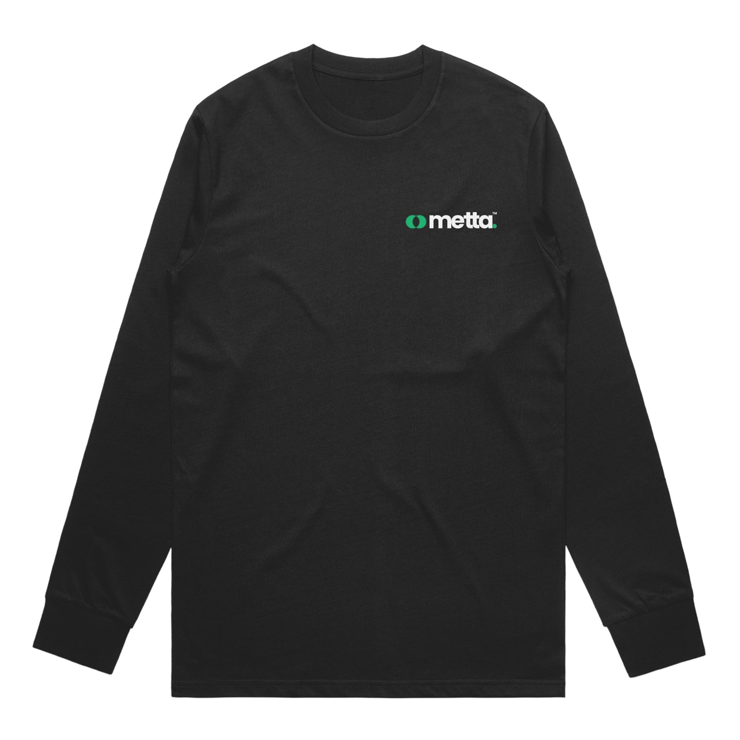 Original Collection: Essential Regular Fit Long Sleeve T-Shirt (Black)