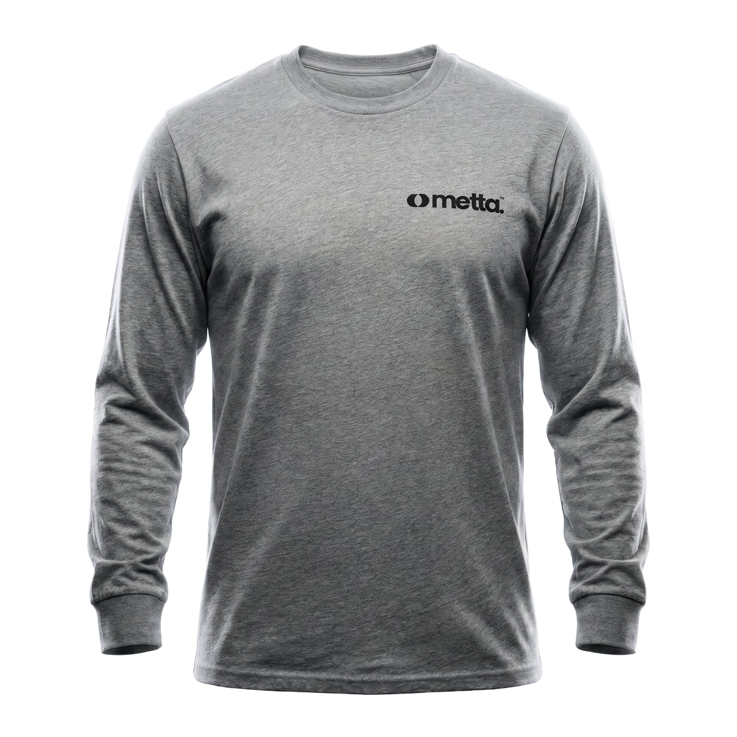Original Collection: Essential Regular Fit Long Sleeve T-Shirt (Grey)