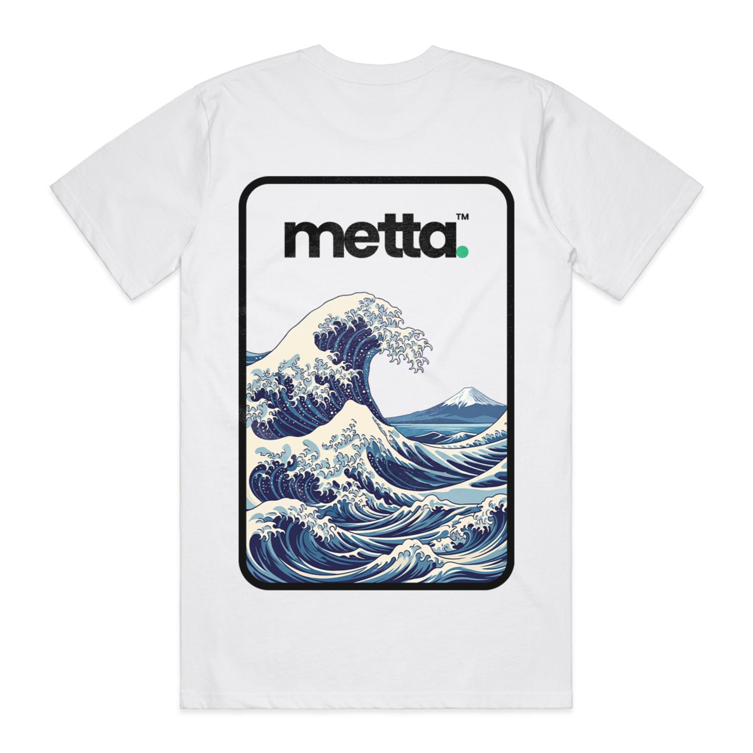 "The Great Wave" Regular Fit Short Sleeve T-Shirt (White)